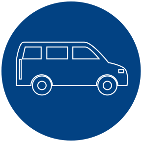Delivery icon of a van